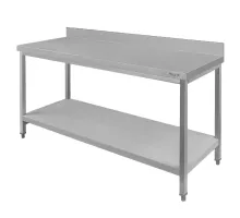Wall bench made of stainless steel with shelf S-140 cm G-60 cm H-85 cm N