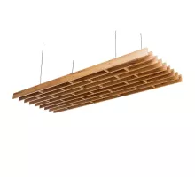 Modular suspended ceiling/wall strip H- 250 cm L- 96 cm G- 10 cm oak craft N
