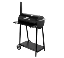 Garden charcoal barrel grill with fireplace 53x29 N
