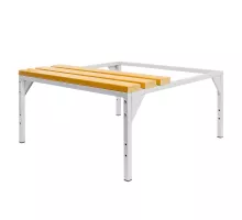 WPC base with bench under cabinet BHP J-80 S-80 cm G-80 cm H-43 cm collapsible N