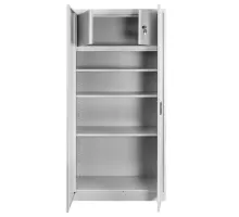Metal document cabinet with safe J-90 gray S-90 cm G-40 cm H-185 cm collapsible N