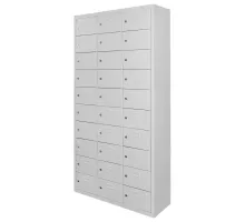 Breakfast locker BHP J-87/30 with 30 gray compartments S-87 cm G-30 cm H-180 cm assembled N