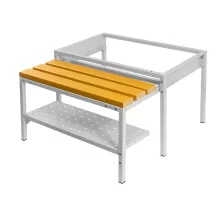 Base with retractable WPC bench under BHP cabinet together with shoe shelf together J-80 twisted N