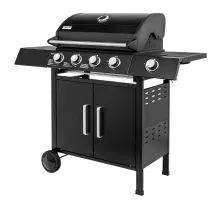 Garden Gas Grill 4+1 Black N