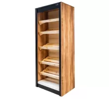 Bakery rack wooden shelves H-212 cm L-87 cm G-62 cm Oak Baroque Golden K535 N
