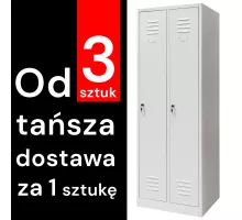 BHP apģērbu skapis J-60 2 durvju pelēks S-60 cm G-50 cm H-180 cm skrūvējams (palešu sūtījums) N