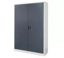 Metal filing cabinet J-120 gray/ graphite facade S-120 cm G-40 cm H-185 cm collapsible N