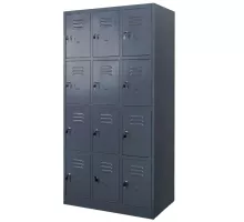 BHP skapja J-90/12 12 durvju grafīta S-90 cm G-50 cm H-180 cm skrūvē N