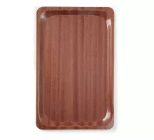 Serving tray, rectangular, non-slip, laminated, HENDI, GN 1/1, Mahogany, 325x530mm, 507216