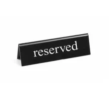 Настольная информационная табличка - "Стол заказан", HENDI, reserved, 130x30x(H)38мм, 663462