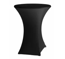 Table cover Symposium, round, HENDI, Black, ø850x(H)1150mm, 813164