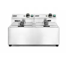 Фритюрница ручная Profi Line, 2 × 8 л, HENDI, Profi Line, 16л, 230В/7000Вт, 605x460x(H)369мм, 207307