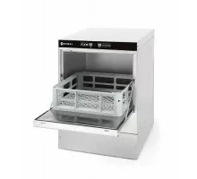 Stikla trauku mazgājamā mašīna 40x40 – elektromehāniskā vadība, HENDI, Ar notekas un mazgāšanas līdzekļa sūkni, 230V/2800W, 472x566x(H)705mm, 233023