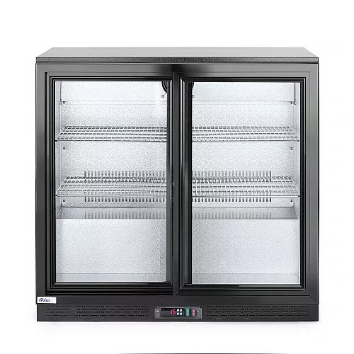Divu bīdāmu durvju bāra ledusskapis, Arktic, 197L, Melns, 220-240V/160W, 900x520x(H)865mm, 233917