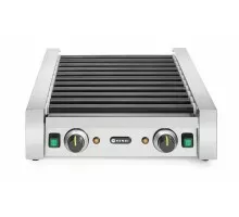 Divu zonu rullīšu sildītājs desiņām, HENDI, 11 rullīši, 230V/1180W, 530x525x(H)180mm, 268704