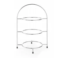 Serving stand for plates, HENDI, plates max. Ø 275 mm, 290x290x(H)440mm, 425473