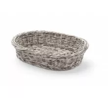Bakery basket oval, HENDI, Light grey, 320x230x(H)70mm, 426647