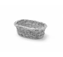 Bakery basket oval, HENDI, Light grey, 190x120x(H)60mm, 426760