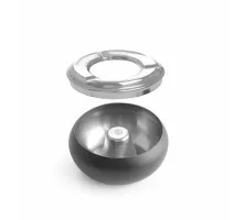 Pelnutrauks, bļoda, melna, HENDI, ø105x(H)58mm, 440230