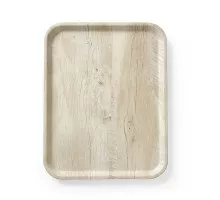 Servēšanas paplāte ar melamīna laminātu, ar koka rakstu, HENDI, Gaišas koksnes , 330x430mm, 508862