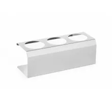 Statīvs mērcēm, HENDI, 3 caurumi ø70 mm, 274x102x(H)98mm, 557983