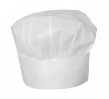 Pavāra cepure, vidēja augstuma - 10 gb., HENDI, Balts, 10 gab., ø600x(H)230mm, 560044