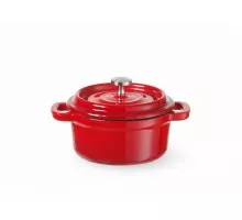 Emaljēts čuguna katls, HENDI, 0,27L, Sarkans, 130x100x(H)48mm, 626856