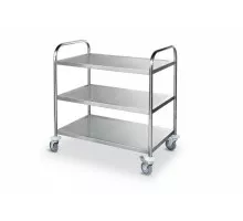 3 plauktu servisa ratiņi Profi Line, HENDI, 905x585x(H)945mm, 810101