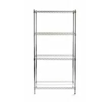 Saliekams plaukts – 4 plaukti, HENDI, hromēta krāsa, 910x455x(H)1830mm, 812259