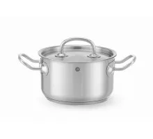 Vidējs katls ar vāku, HENDI, Kitchen Line, 1,9L, ⌀160x(H)95mm, 836101