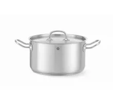Vidējs katls ar vāku, HENDI, Kitchen Line, 6L, ⌀240x(H)135mm, 836309
