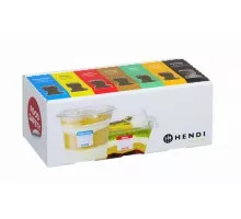 Vairākkārt lietojamo uzlīmju komplekts ar padevēju Food Safety katrai dienai , HENDI, 240x80x(H)100mm, 850305