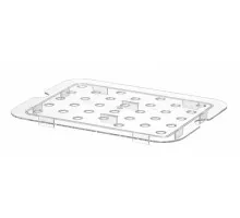 Решётка для гастроёмкостей GN Profi Line из поликарбоната, HENDI, Profi Line, GN 1/2, прозрачный, 265x206мм, 868546