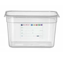 Гастроёмкость GN 1/2 HACCP, HENDI, GN 1/2, 12,5л, прозрачный, 325x265x(H)200мм, 880159