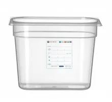 Trauks GN 1/4 HACCP, HENDI, GN 1/4, 5,5L, Caurspīdīgs, 265x162x(H)200mm, 880357