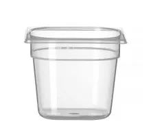 Trauks GN 1/6 „Profi Line” no polipropilēna, HENDI, Profi Line, GN 1/6, 2,4L, Caurspīdīgs, 176x162x(H)150mm, 880418