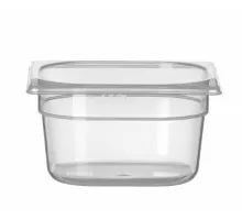 Trauks GN 1/6 „Profi Line” no polipropilēna, HENDI, Profi Line, GN 1/6, 1,6L, Caurspīdīgs, 176x162x(H)100mm, 880425