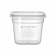 Гастроёмкость GN 1/6 HACCP, HENDI, GN 1/6, 2,4л, прозрачный, 176x162x(H)150мм, 880463