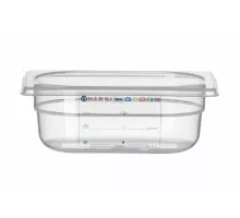 Гастроёмкость GN 1/9 HACCP, HENDI, GN 1/9, 0,6л, прозрачный, 176x108x(H)65мм, 880562