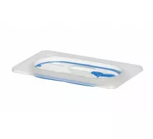 Lid for GN containers made of polypropylene, with seal, HENDI, GN 1/9, Transparent, 176x108mm, 881859