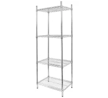 Chrome-plated gastronomic shelving unit 4-shelf H-180 L-60 G-45 N