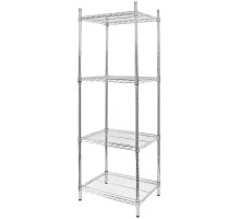 Chrome-plated gastronomic rack with 4 shelves H-180 L-60 G-60 N