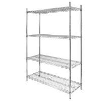 Chrome-plated gastronomic rack 4-shelf H-180 L-120 G-45 N