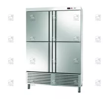 Kombinētais Snack skapis ledusskapis/saldētava 1200 l Essenzial Line, 4 x 1/2 durvis