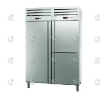 Kombinētais skapis ledusskapis/saldētava GN 2/1 1400 l Essenzial Line, 1 + 2 x 1/2 durvis