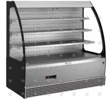 Витрина кондитерская kвк-1305мг открытая пристенная люкс черный