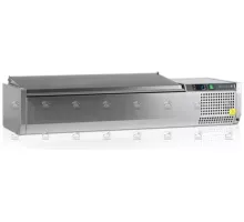 Ss refrigerated table display with ss cover vk38-120 s/s lid