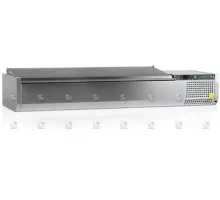 Ss refrigerated table display with ss cover vk38-160 s/s lid