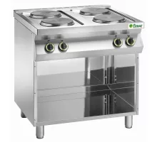 электрическая плита с 4 открытыми элементами