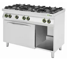 6-конфорочная газовая плита с духовкой + газовый гриль с дверцей